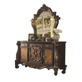 Versailles Arched Top Wood Frame Dresser Mirror in Cherry Oak